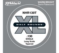 D'Addario NHR130T .130 Tapered Long Scale Half Round Single String for Bass Guitar