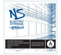 D'Addario NS Electric 4/4 Scale Medium Tension Single A String for Bass/Cello
