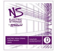 D'Addario NS Electric Long Scale Medium Tension Single D String for Viola