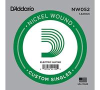 D'Addario NW052, cuerda individual con entorchado en níquel para guitarra eléctrica, .052