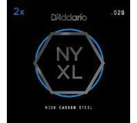 D'Addario NYPL026 NYXL Plain Steel Guitar String (Pack of 2)