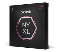 D'Addario Cuerdas para guitarra eléctrica NYXL0942-3P, entorchadas en níquel, super ligera 9-42