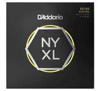 Cuerdas para bajo D'Addario - NYXL Bass Strings - NYXL32130MS - Resistencia inigualable, estabilidad de afinación, respuesta mejorada - 6 cuerdas - 32-130 Regular Light, Multiescala