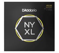 Cuerdas para bajo D'Addario - NYXL Bass Strings - NYXL45130MS - Resistencia inigualable, estabilidad de afinación, respuesta mejorada - 5 cuerdas - 45-130 Regular Light, Multiescala