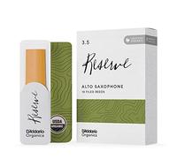 D'Addario Organic Reserve Cañas Sax Alto Fuerza 3.5, Paquete 10