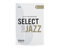 D'Addario Orgánico Select Jazz Alto Cañas para Saxofón, Cañas de Saxo, Filed, 3 Hard