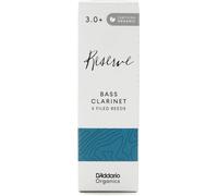 D'Addario Orgánico Reserve Bass Cañas para Clarinete, Cañas Clarinete, 3.0+ Fuerza, 10 Paquete