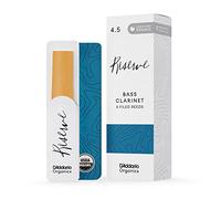 D'Addario Orgánico Reserve Bass Cañas para Clarinete - Cañas Clarinete - La Primera y única Caña Ecológica - 4.5 Fuerza, 10 Paquete