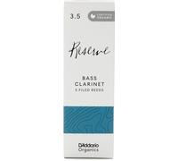 D'Addario Orgánico Reserve Bass Cañas para Clarinete, Cañas Clarinete, 3.5 Fuerza, 10 Paquete