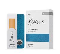 D'Addario Orgánico Reserve Eb Cañas para Clarinete - Cañas Clarinete - La Primera y única Caña Ecológica - 4.0 Fuerza, 10 Paquete