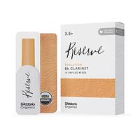 D'Addario Orgánico Reserve Evolution Bb Cañas para Clarinete - Cañas Clarinete - 3.5 Fuerza, 10 Paquete