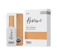 D'Addario Orgánico Reserve Evolution Bb Cañas para Clarinete - Cañas Clarinete - La Primera y única Caña Ecológica - 3.5+ Fuerza, 10 Paquete