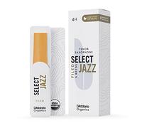 D'Addario Orgánico Select Jazz Tenor Cañas para Saxofón - Cañas de Saxo - La Primera y única Caña Ecológica, Filed, 4 Hard