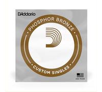 D'Addario PB023 - Cuerda individual para guitarra acústica, entorchada en bronce fosforado, .023, naranja