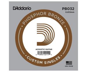 DAddario PB032 Single Phosphor Bronze Wound .032 String