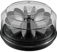 D'Addario Soporte para púas de Guitarra 360, Funda para hasta 12 púas, Tapa Transparente, Regalo para músicos