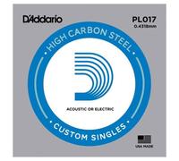 DAddario PL017 Single Plain Steel .017