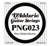 D'Addario PNG023 Pure Nickel Electric Guitar Single String, .023