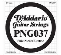 D'Addario PNG037 Pure Nickel Electric Guitar Single String, .037