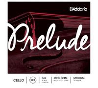 DAddario Prelude Cello String Set 3/4 Size Medium