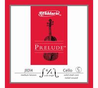 D'Addario Prelude - Cuerda de violonchelo individual C, escala 4/4, tensión media, paquete de 10
