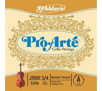 D'Addario Pro-Arté Cello 10Blk A 3/4 Med (J59013/4M-B10)