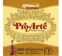 D'Addario Pro-Arte - Cuerda para violín individual D, escala 4/4, tensión media, paquete de 10