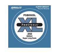 D'Addario PSB050SL ProSteels Bass Guitar Single String, Super Long Scale, .050