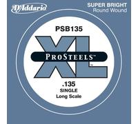 D'Addario PSB135 ProSteels Bass Guitar Single String, Long Scale, .135