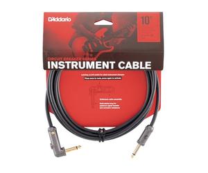 D'Addario PW-AGLRA-10 Conmutador Interruptor de Circuito Cable de Instrumento con Cierre, Negro