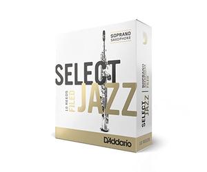 D'Addario Rico Select Jazz Reed for Baritone Sax (Pack of 10), Filed, 4 Medium