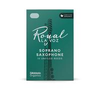 DAddario Royal La Voz Organic Soprano Saxophone Reeds Medium-Soft (10 Pack)