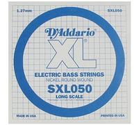 D'Addario SXL050 Nickel Wound Double Ball-End Bass Guitar Single String, Long Scale, .050