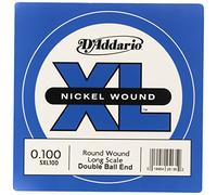 D'Addario SXL100 Nickel Wound Double Ball-End Bass Guitar Single String, Long Scale, .100