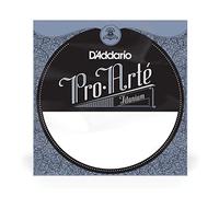D'Addario T2 Pro-Arte, agudos de titanio, cuerda individual para guitarra clásica, tensión dura, tercera cuerda