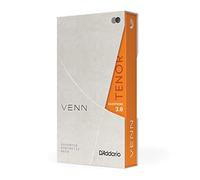 D'Addario VENN G2 Synthetic Tenor Sax Reeds - Cañas para saxofón tenor con construcción sintética avanzada de fibras de polímero, resina y caña natural - Resistencia 3.0+