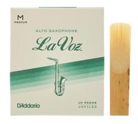 Rico La Voz Medium Strength Reeds for Alto Sax (Pack of 10)