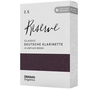 D'Addario Orgánico Reserve Classic German Cañas para Clarinete - Cañas Clarinete - La Primera y única Caña Ecológica - 2.5 Fuerza, 10 Paquete