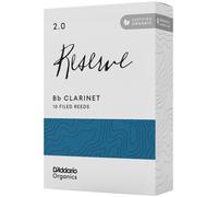 D'Addario Orgánico Reserve Bb Cañas para Clarinete - Cañas Clarinete - La Primera y única Caña Ecológica - 2.0 Fuerza, 10 Paquete
