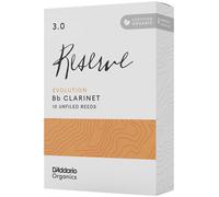 D'Addario Orgánico Reserve Evolution Bb Cañas para Clarinete - Cañas Clarinete - La Primera y única Caña Ecológica - 2.5 Fuerza, 10 Paquete
