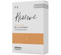 D'Addario Orgánico Reserve Evolution Bb Cañas para Clarinete - Cañas Clarinete - La Primera y única Caña Ecológica - 4.5 Fuerza, 10 Paquete