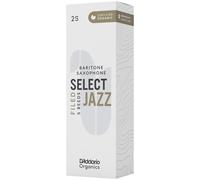 D'Addario Orgánico Select Jazz Filed Baritone Cañas para Saxofón - Cañas de Saxo - La Primera y única Caña Ecológica - 2 Suave, 5 Paquete