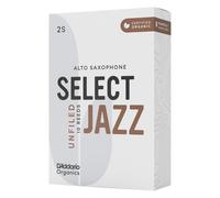 D'Addario Orgánico Select Jazz Unfiled Alto Cañas para Saxofón - Cañas de Saxo - La Primera y única Caña Ecológica - 2 Suave, 5 Paquete