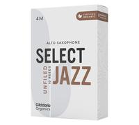D'Addario Orgánico Select Jazz Unfiled Alto Cañas para Saxofón - Cañas de Saxo - La Primera y única Caña Ecológica - 4 Medio, 5 Paquete