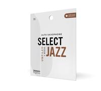D'Addario Woodwinds Organic Select Jazz Cañas para saxofón alto sin archivar - Cañas para saxofón - Selladas individualmente - 3 suaves, paquete de 3