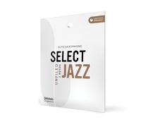 D'Addario Woodwinds Organic Select Jazz Cañas para saxofón alto sin archivar - Cañas para saxofón - Selladas individualmente - 2 duras, paquete de 3