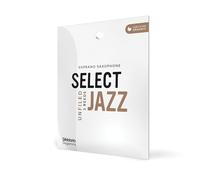 D'Addario Woodwinds Organic Select Jazz Cañas para saxofón soprano sin archivar - Cañas para saxofón - Selladas individualmente - 2 suaves, paquete de 3