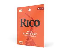 D'Addario Woodwinds - Rico Alto Sax Reeds - Cañas para Saxofón Alto - Cañas para Saxofón Alto hechas a mano para principiantes, estudiantes, educadores - Fuerza 3.5, 3-Pack, resistencia 3.5