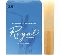 Rico Royal 2.5 Strength Reeds for Baritone Sax (Pack of 10)