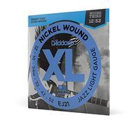 D'Addario Cuerdas Guitarra Electrica | Cuerdas de Guitarra | EJ21, cuerdas con entorchado en níquel para guitarra eléctrica, blandas para Jazz, 12-52